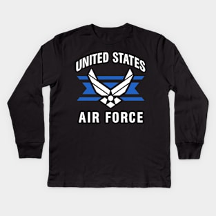 Mod.10 US Air Force USAF Air Corps Kids Long Sleeve T-Shirt